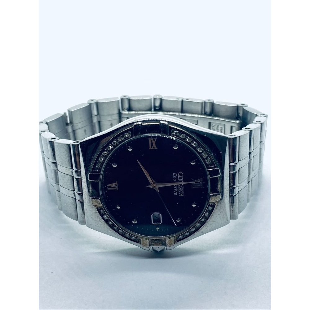 Men's Citizen Eco- Drive Diamond Watch 36mm Case